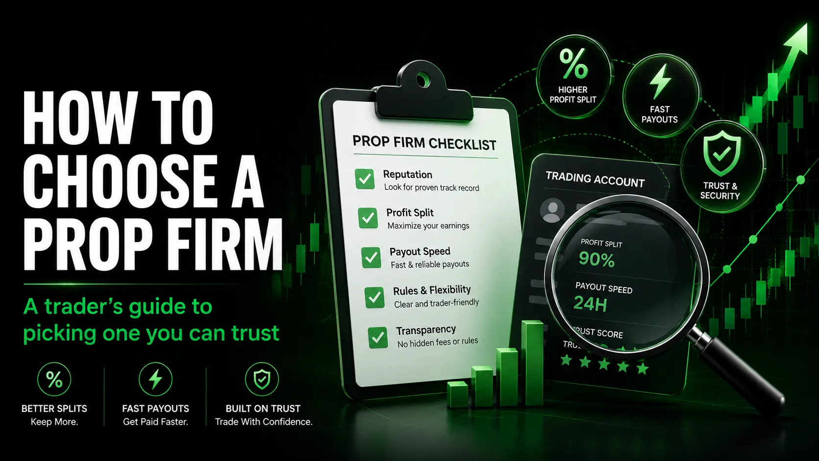 Trader comparing prop trading firms to choose a trusted one